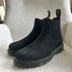 Black Suede Leather Chelsea Boots size 7